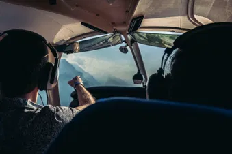 Der Blick aus dem Cockpit