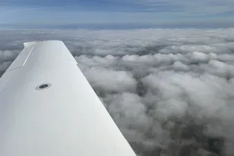 Blick über den Flügel