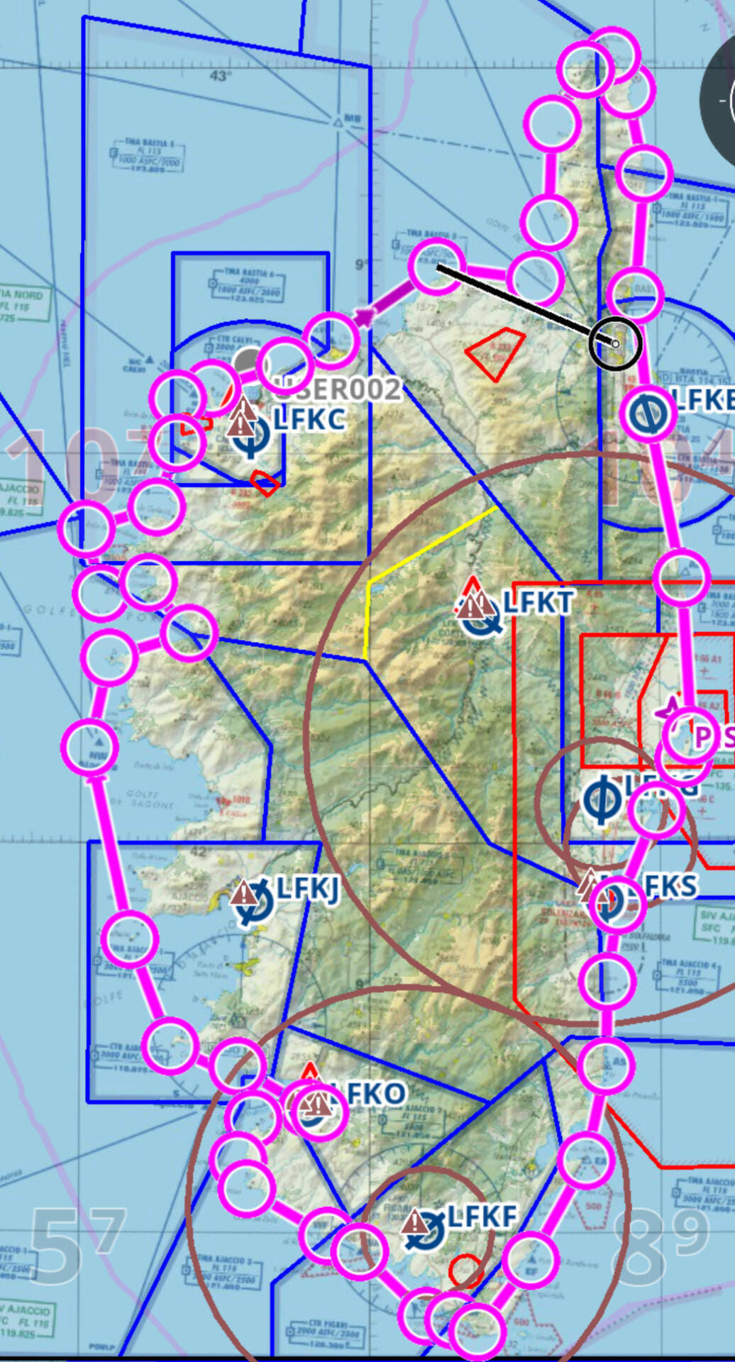 Vue générale du vol