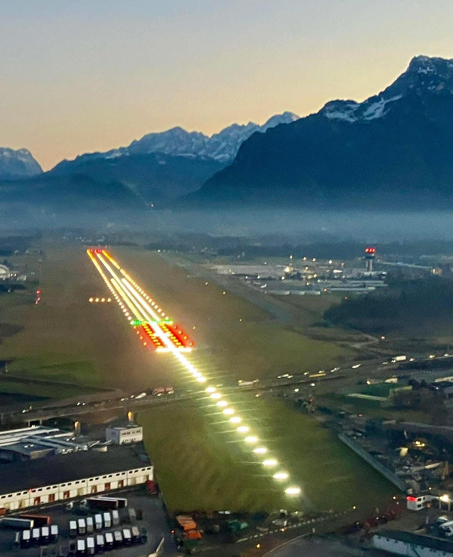 Landebahn 15 in Salzburg