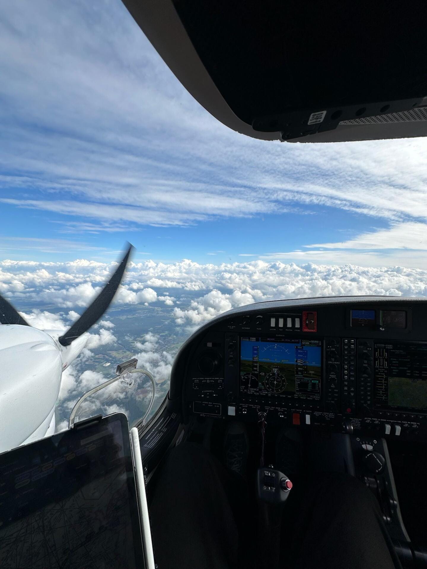 Vorne aus dem Cockpit