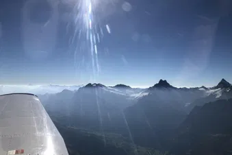 Blick zu den Berner Alpen