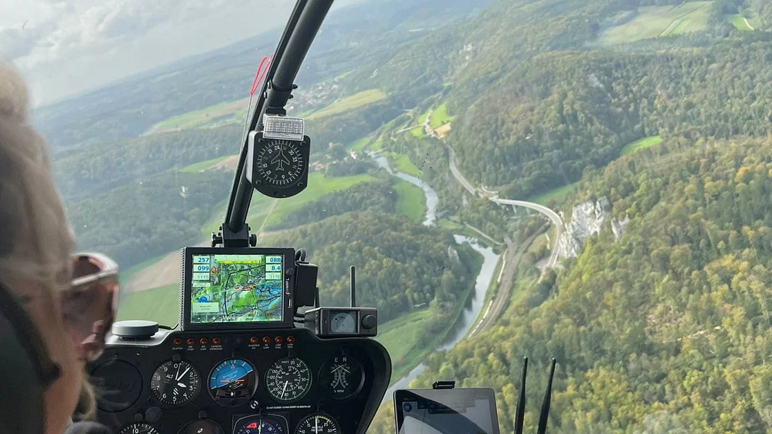 Hubschrauberrundflug Raum Sigmaringen ab Mengen