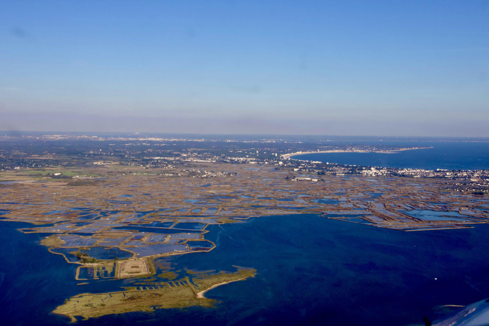 Tour de la presqu'île de Guérande en avion