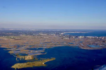 Tour de la presqu'île de Guérande en avion