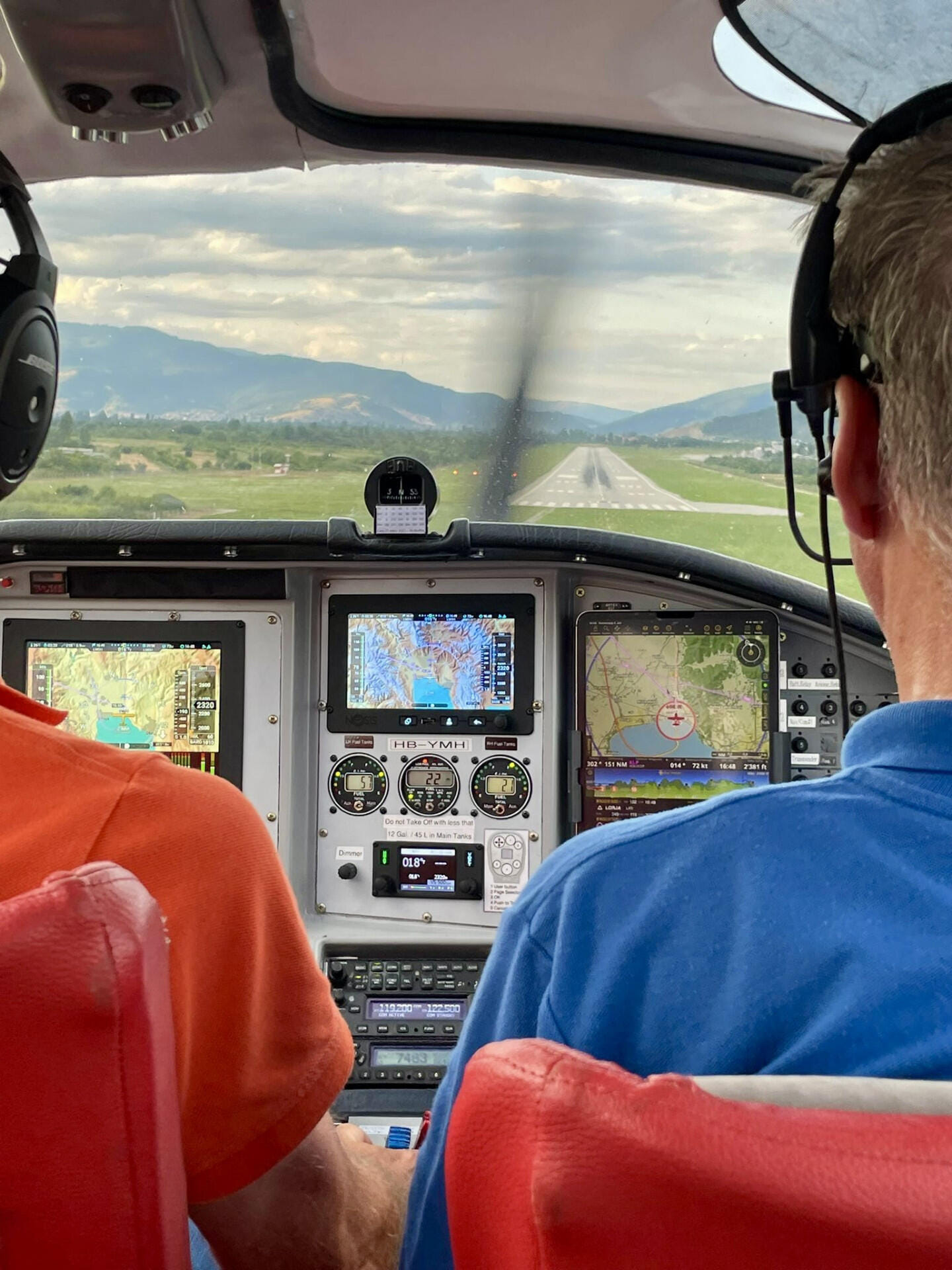 Anflug auf Ohrid (Mazedonien) LWOH