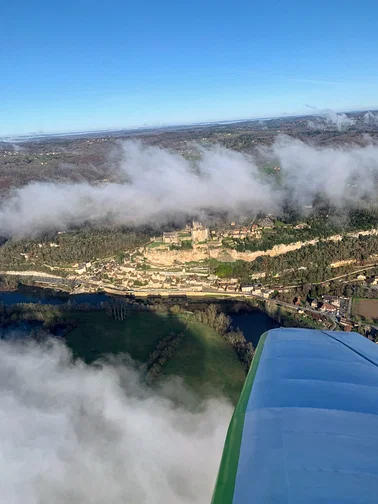 Les châteaux de la région vus du ciel