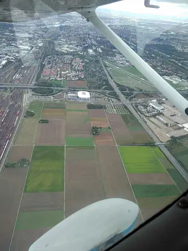 Rundflug südlich von Frankfurt bis Mannheim (Cessna 172)