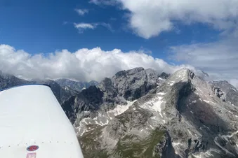 Die schroffen Felsformationen des Karwendels