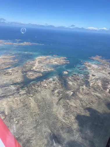 Baie du Mont-Saint-Michel en avion