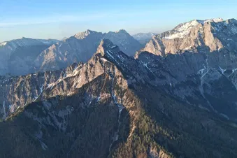 Gebirgsflug - Watzmann und Dachstein