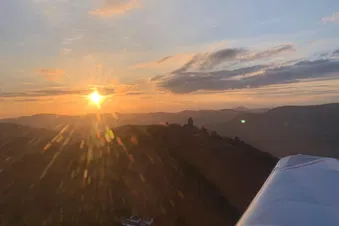 Coucher de soleil au-dessus de l’Alsace