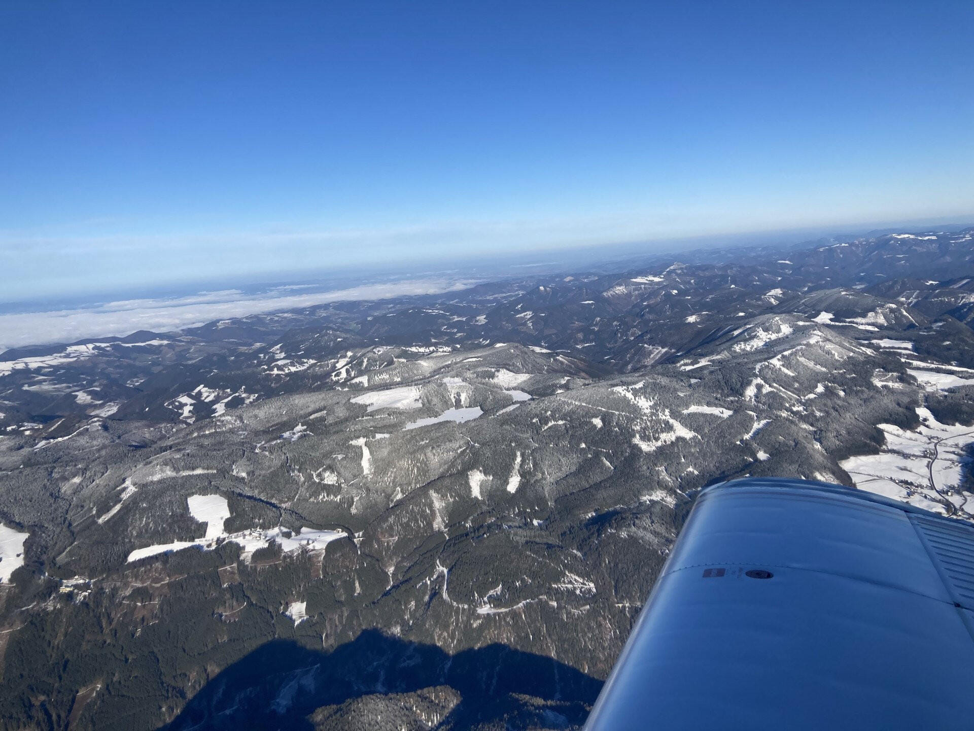 Schneeberg & Wien Rundflug