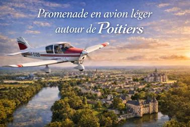 Promenade en avion léger autour de Poitiers