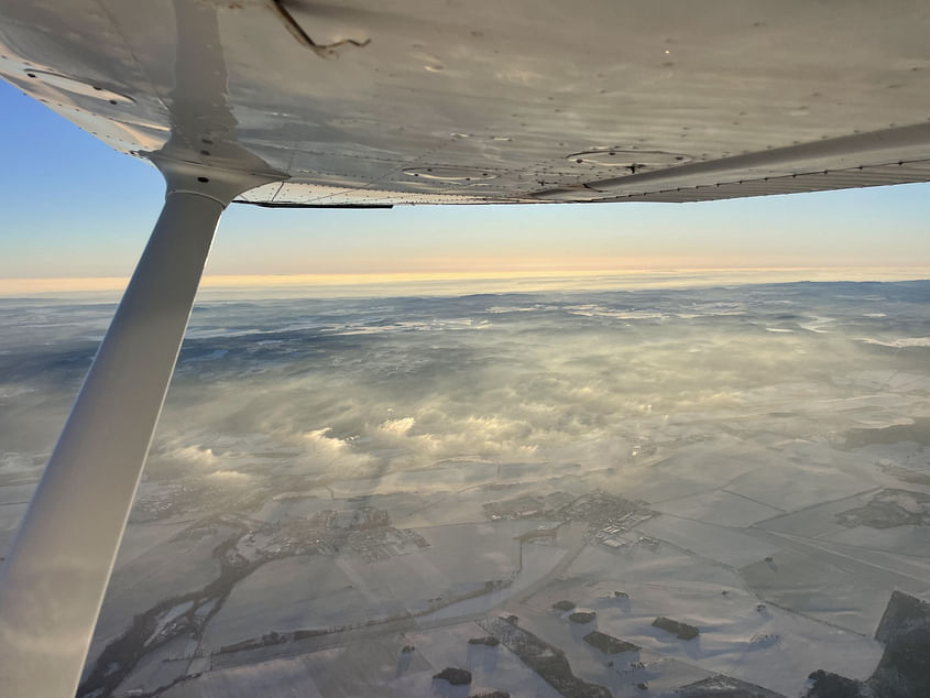 Privatflug irgendwo hin :)