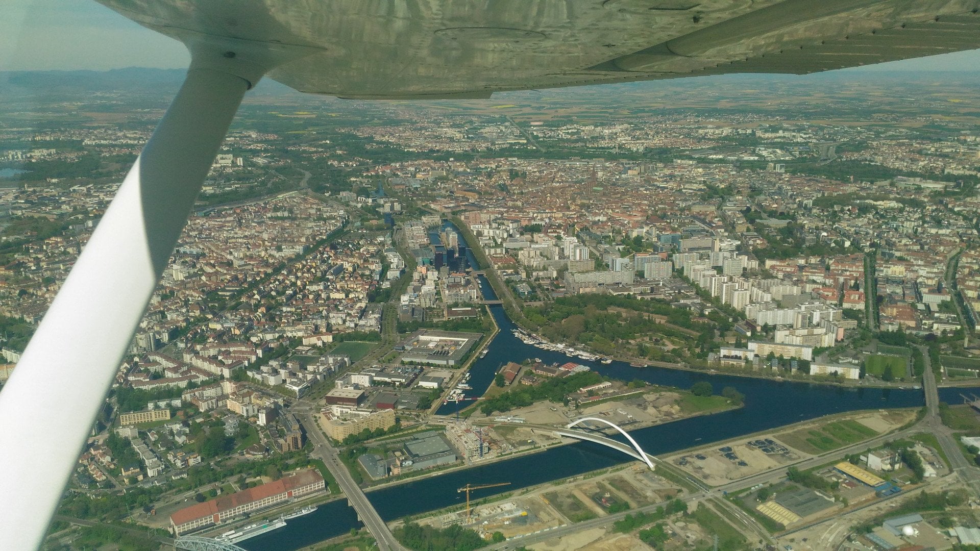 Tour de Strasbourg en avion