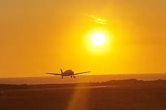 Coucher de soleil sur l’Île d’Yeu en avion🌅