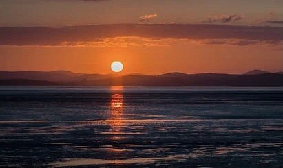 Sunset over Morecambe Bay