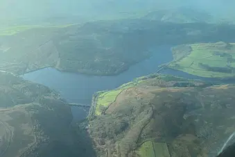 Picturesque Peak District from Sandtoft Airfield