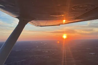 Sonnenuntergang über dem Münsterland - In der Abendsonne ist es am schönsten!