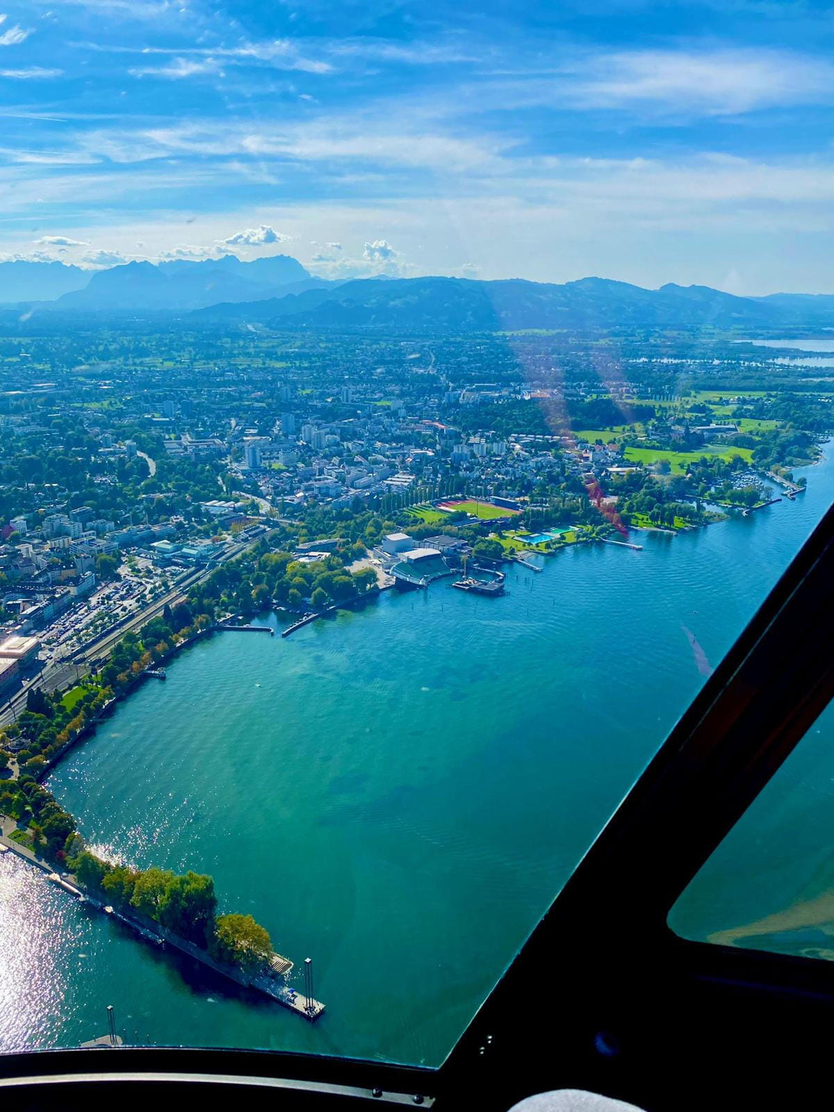 Hubschrauber Rundflug Bodensee- Pfänder- Allgäu